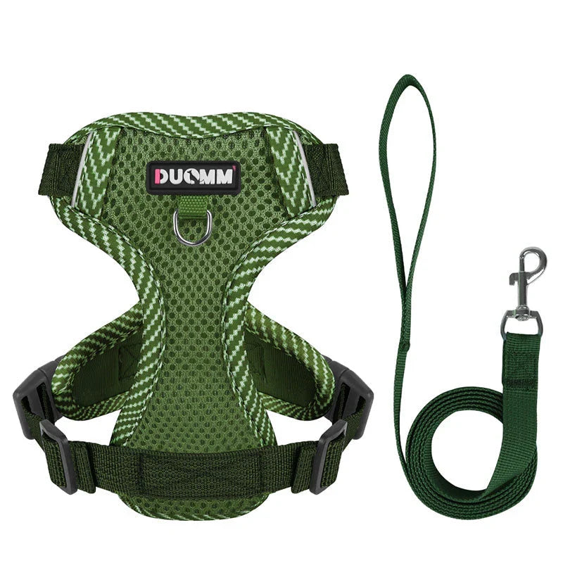 Reflective Dog Harness and Leash Set for Small Dogs – SafeStep