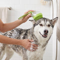 2-in-1 Silicone Pet Bath & Massage Brush with Shampoo Dispenser