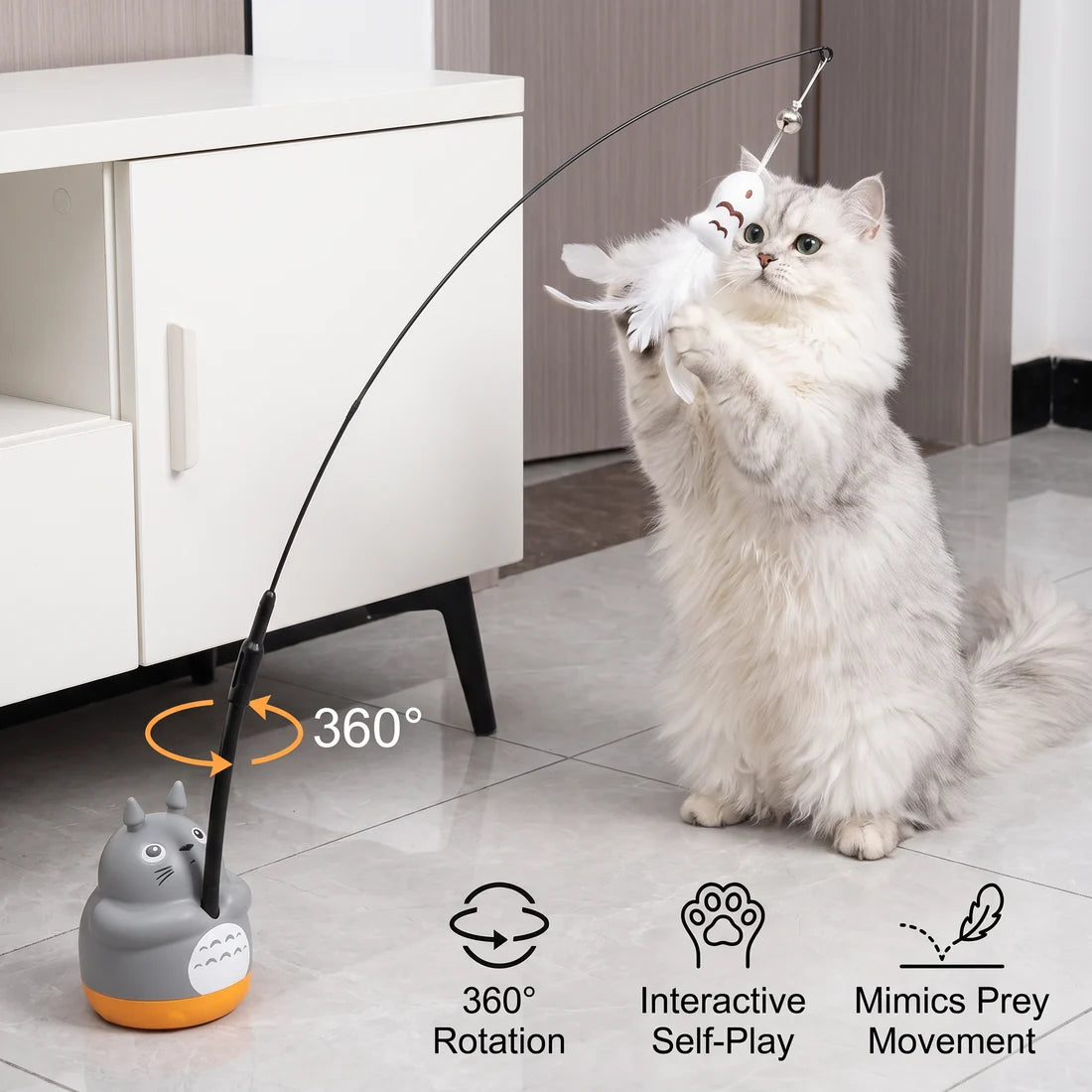 360° Interactive Self-Play Cat Teaser