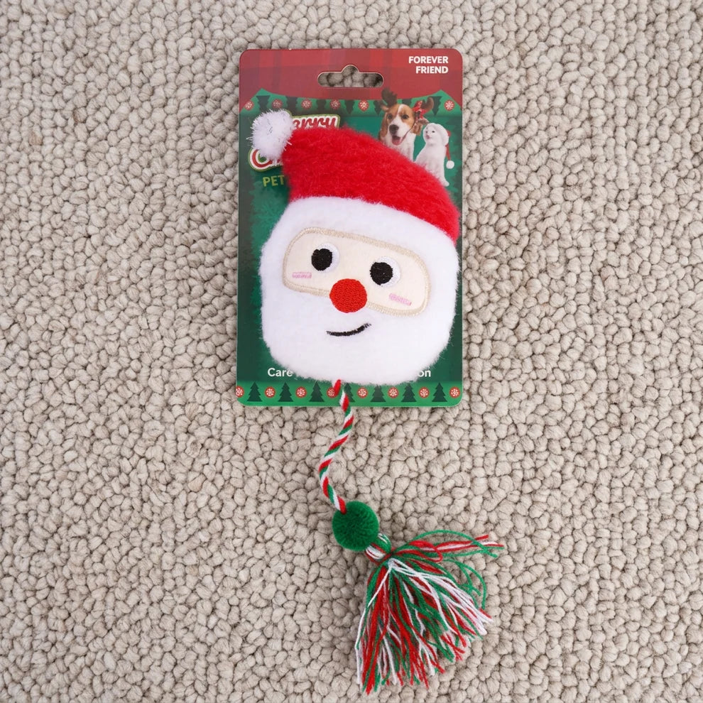 Christmas Catnip Rope Teaser Cat Toy